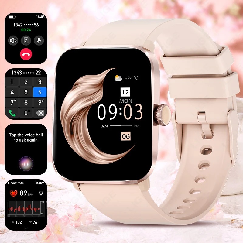 LIGE 1.83 ��ġ ����Ʈ �ð� ���� �ǰ� �ɹڼ� ������ ���̵� �ð� �ȵ���̵� IOS �� ��� �������� ��ȭ Smartwatch